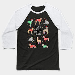 CHRISTMAS PAWTY WHIPPETS Baseball T-Shirt